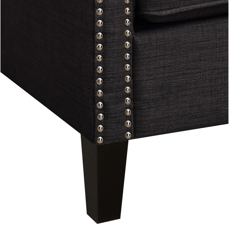 Erica 497 Chair W/Chrome Nails Heirloom Charcoal