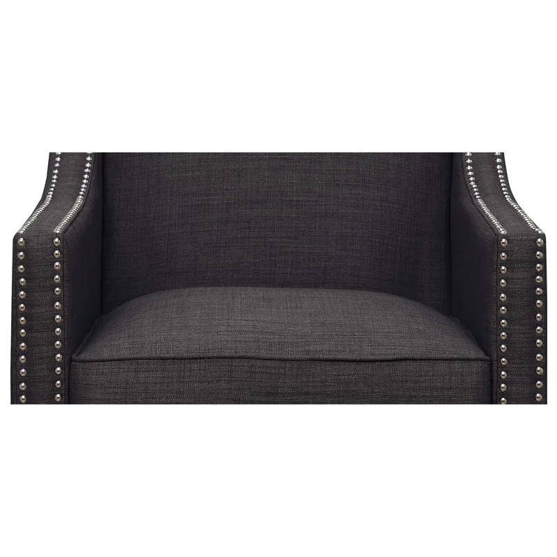 Erica 497 Chair W/Chrome Nails Heirloom Charcoal