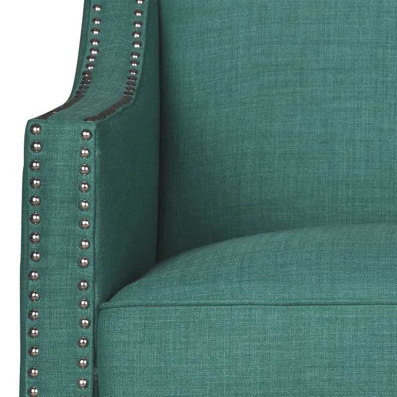 Erica 497 Chair W/Chrome Nails Heirloom Aqua/Teal