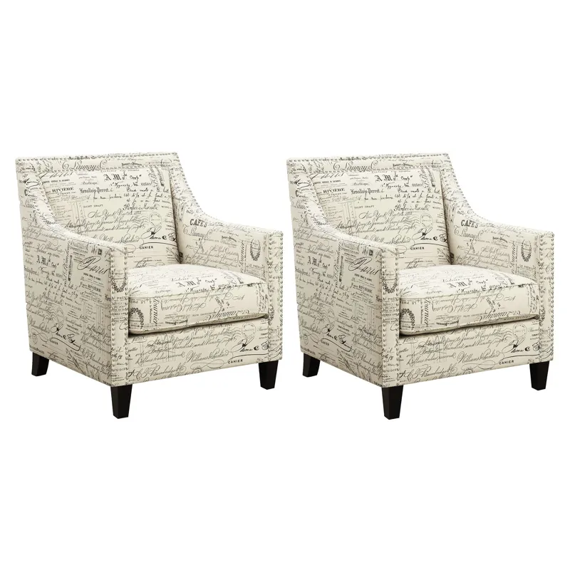 Erica 497 Chair W/Chrome Nails French Script (ISTA 3)