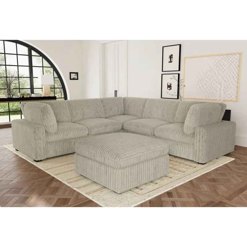 Esprit Modular Ottoman in Grand Cord Beige