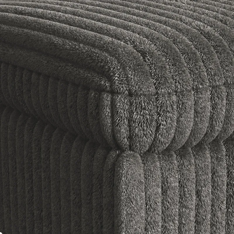 Esprit Modular Ottoman in Grand Cord Charcoal