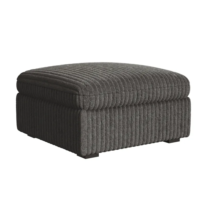 Esprit Modular Ottoman in Grand Cord Charcoal