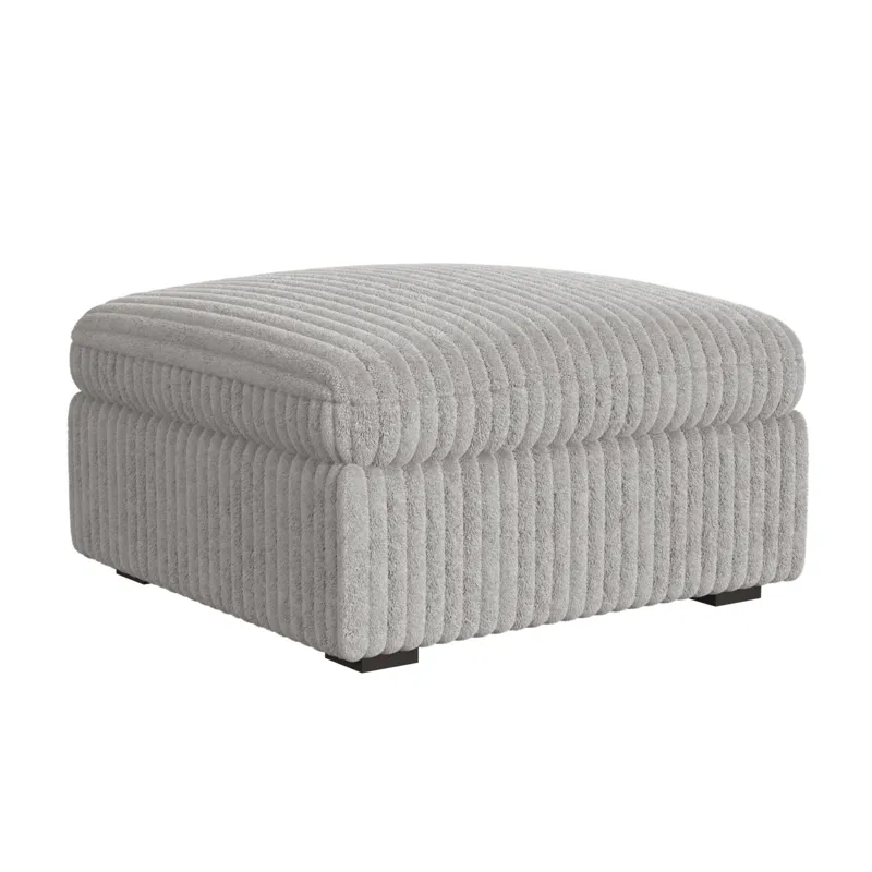 Esprit Modular Ottoman in Grand Cord Light Grey