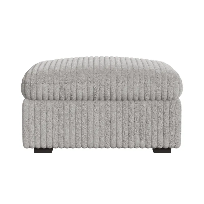 Esprit Modular Ottoman in Grand Cord Light Grey