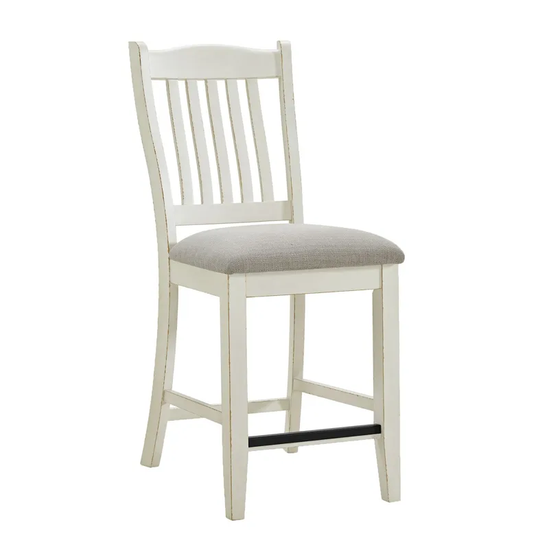 Bellevue 7 PC Counter Dining Set in Walnut and Antique White