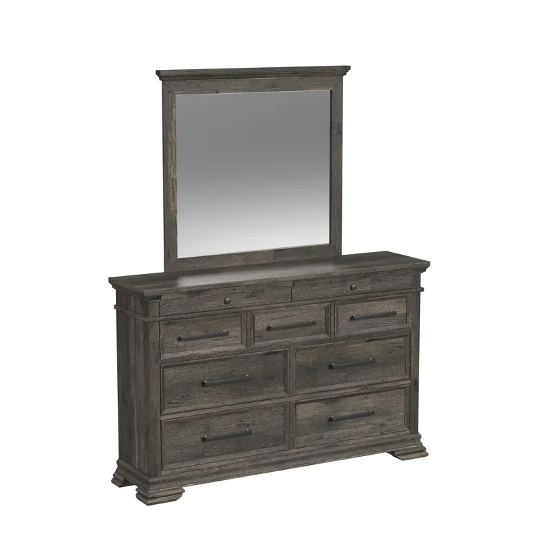 Park Ridge 3 PC Panel Bedroom Set - Charcoal