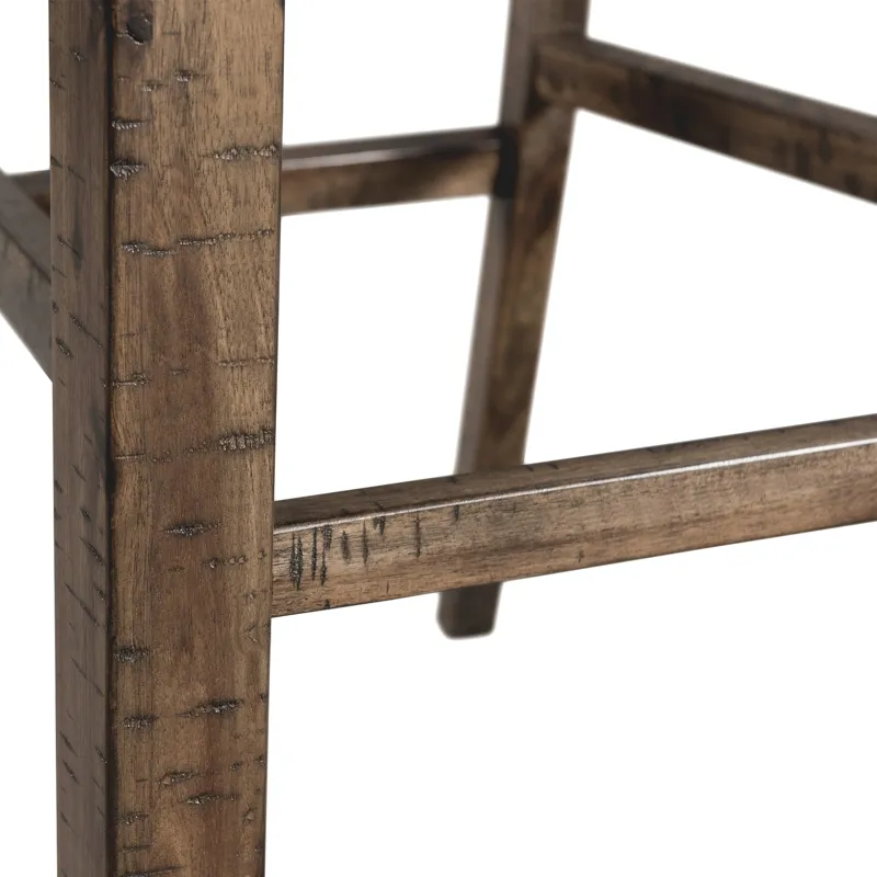 Finn 30\" Bar Slat Back Stool w/Wood Seat (3A Packing) (2 Per Carton)