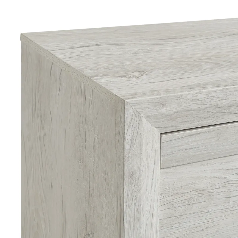 Fort Worth 2-Drawer Nightstand with USB in White