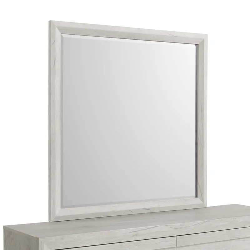 Fort Worth Dresser & Mirror Set in White