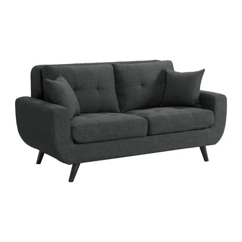 Freeport Loveseat W/2 Pillows Heirloom Charcoal