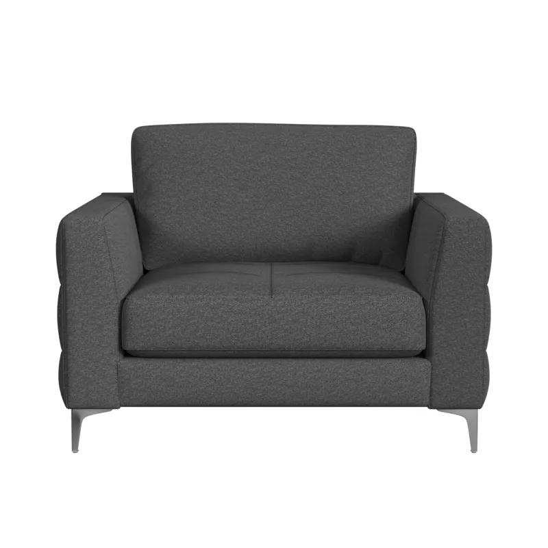 Fuji Chair in Furiosa Charcoal with Metal Legs