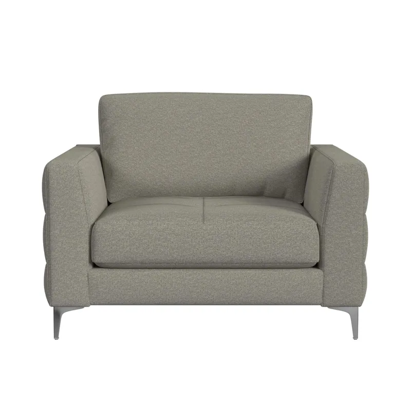 Fuji Chair in Furiosa Taupe with Metal Legs