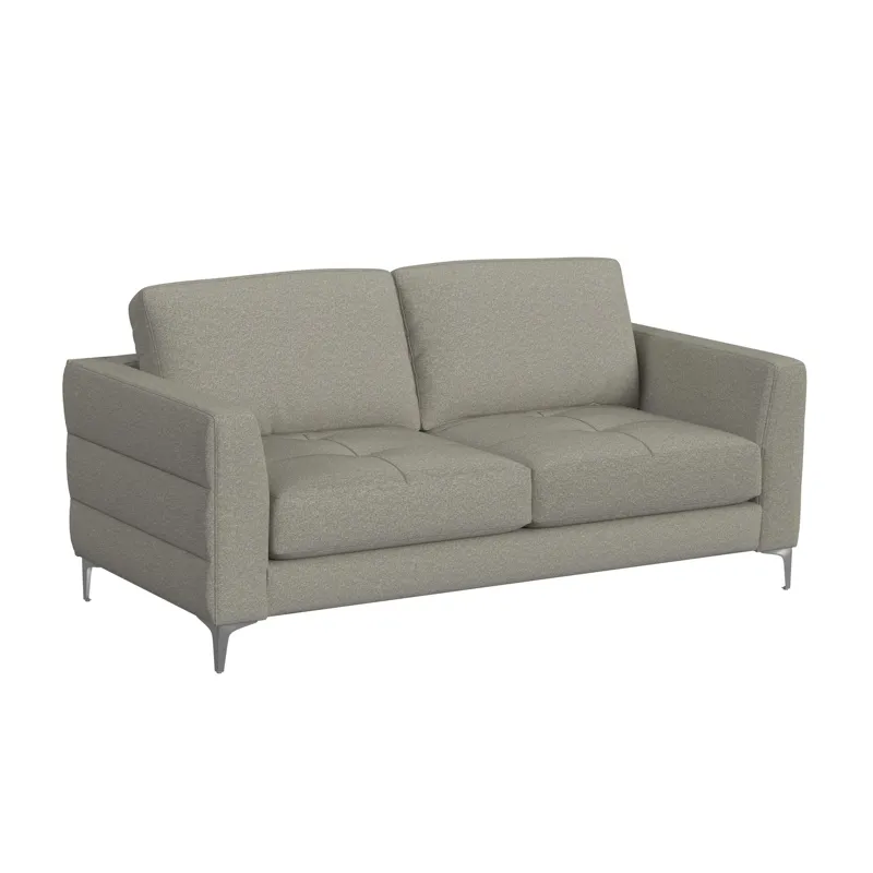Fuji Loveseat in Furiosa Taupe with Metal Legs