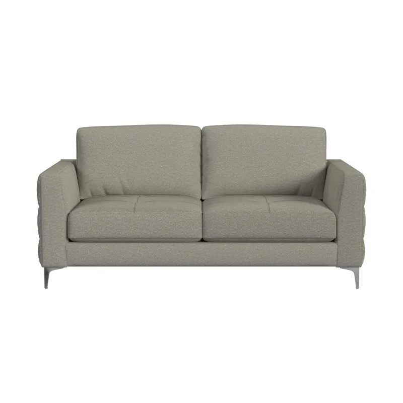 Fuji Loveseat in Furiosa Taupe with Metal Legs
