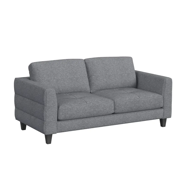 Fuji Loveseat in Marlin Slate with Plastic Legs