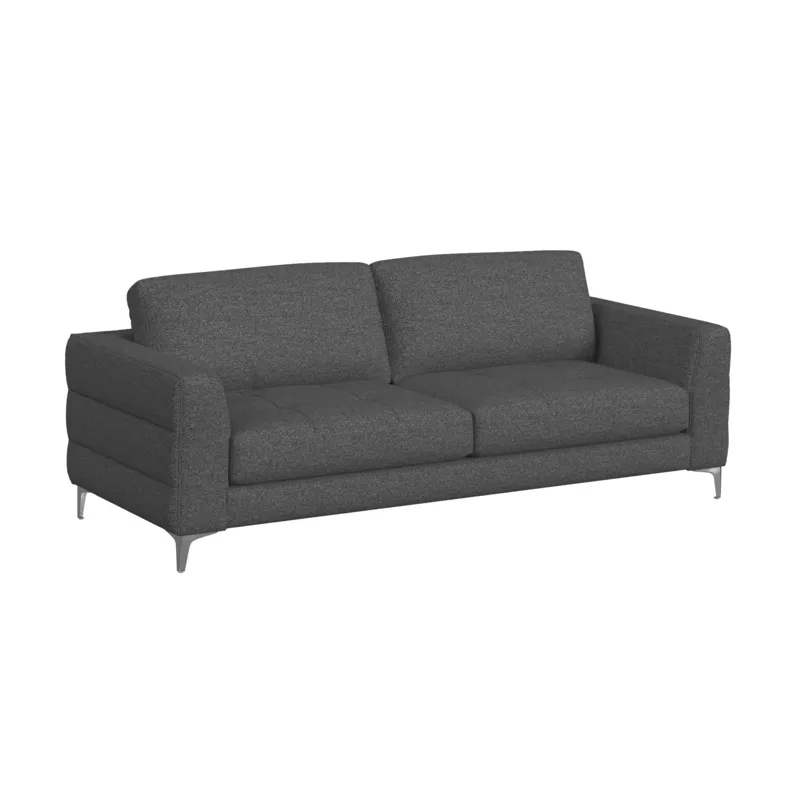 Fuji Sofa in Furiosa Charcoal with Metal Legs