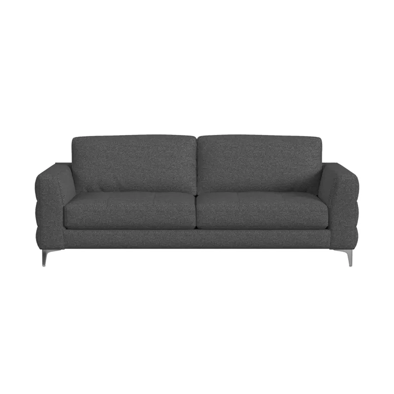 Fuji Sofa in Furiosa Charcoal with Metal Legs