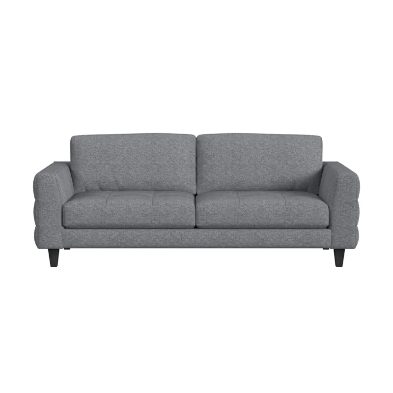 Fuji Sofa in Marlin Slate with Plastic Legs