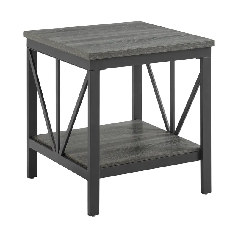 Gemma End Table in Grey