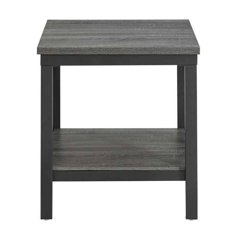 Gemma End Table in Grey