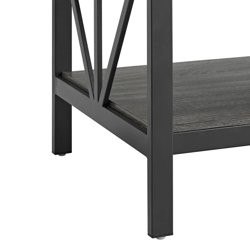 Gemma End Table in Grey