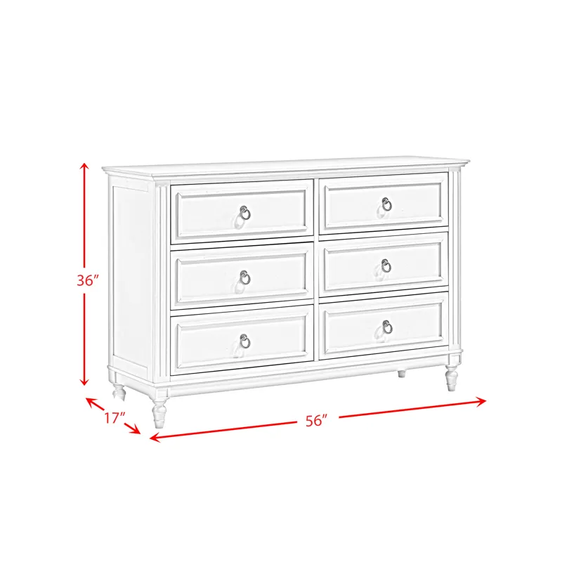 Gianna Youth Dresser White