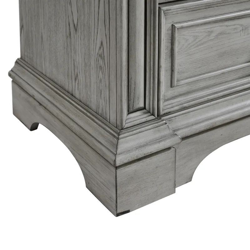 Glenmore 8-Drawer Dresser in Aged Grey