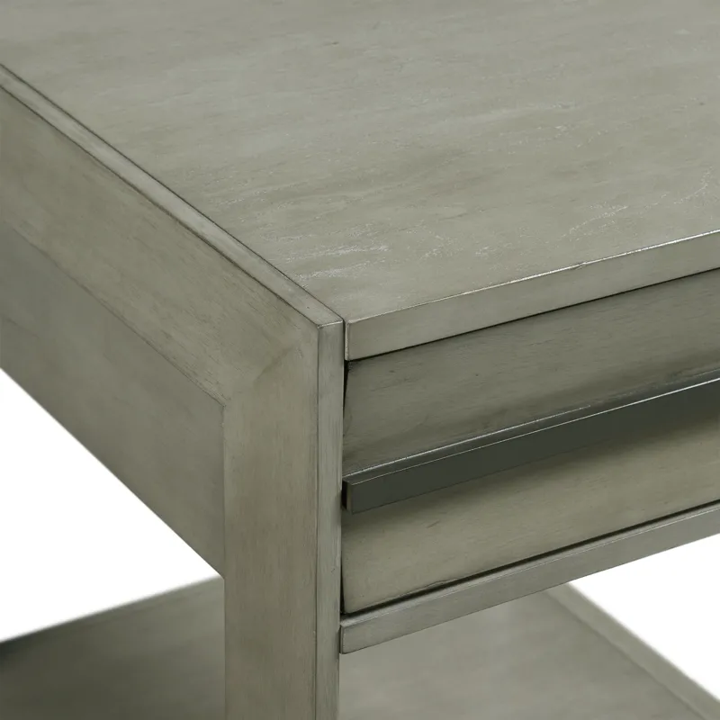 Gordon Rectangular End Table in grey