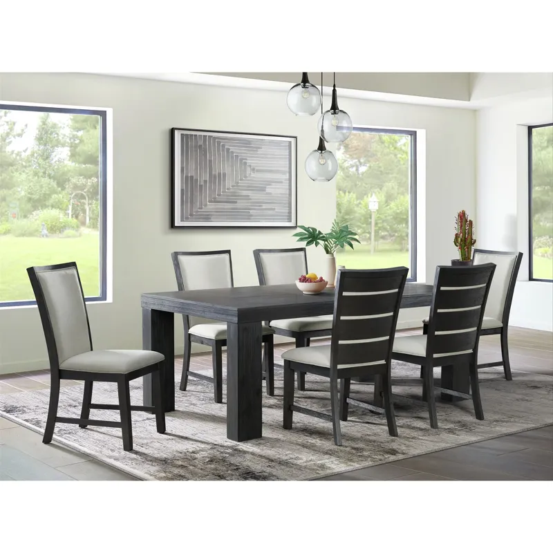 Grady Rectangle Dining Table Black