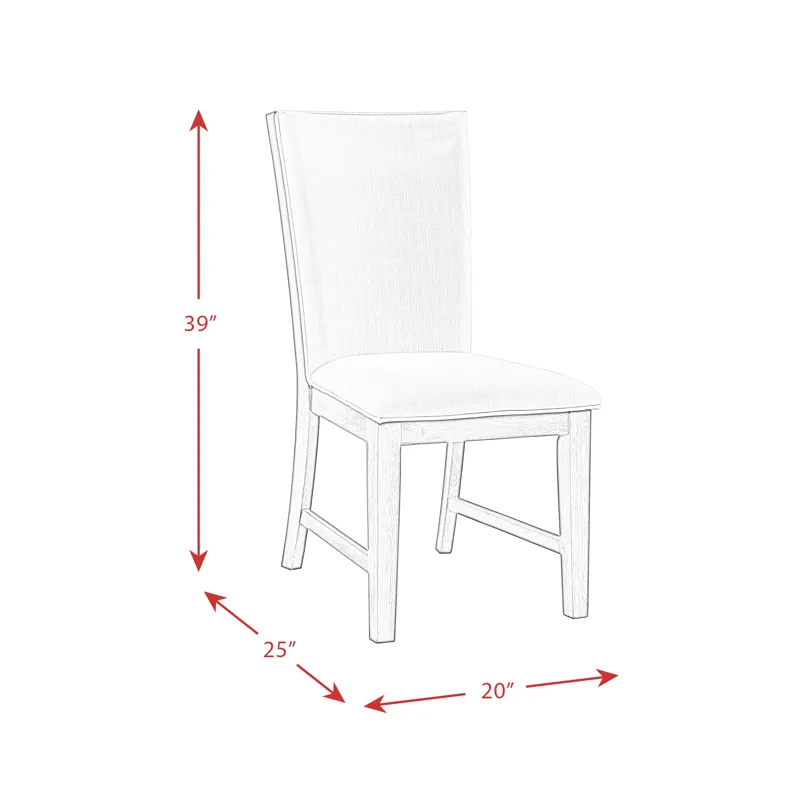 Grady Fabric Back Side Chair (2 Per Pack)