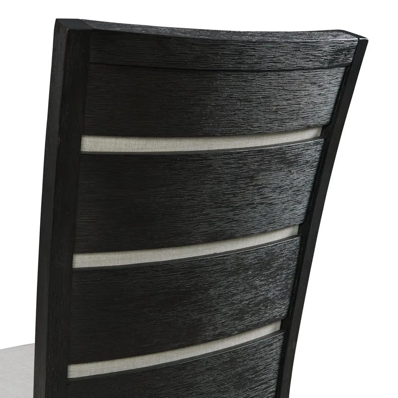 Grady Dining Slat Back Side Chair Black (2 Per Pack)