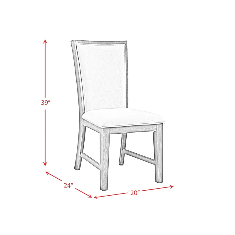 Grady Dining Slat Back Side Chair Black (2 Per Pack)