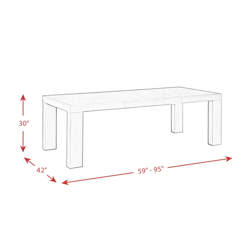 Grady Rectangle Dining Table Black