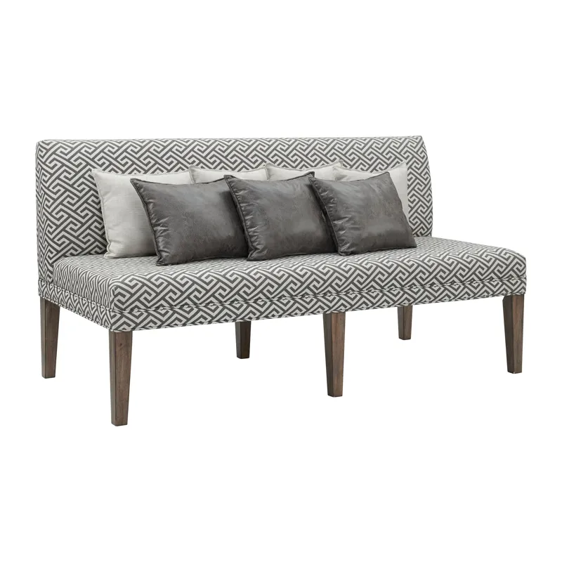 Gramercy Dining Three Seat Sofa w/Seven Pillows