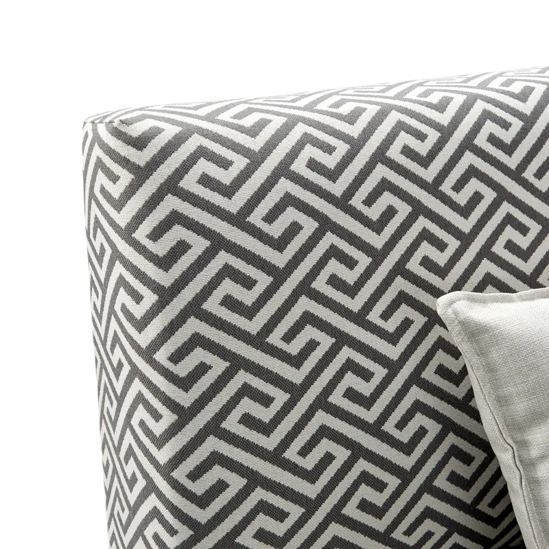 Gramercy Dining Three Seat Sofa w/Seven Pillows