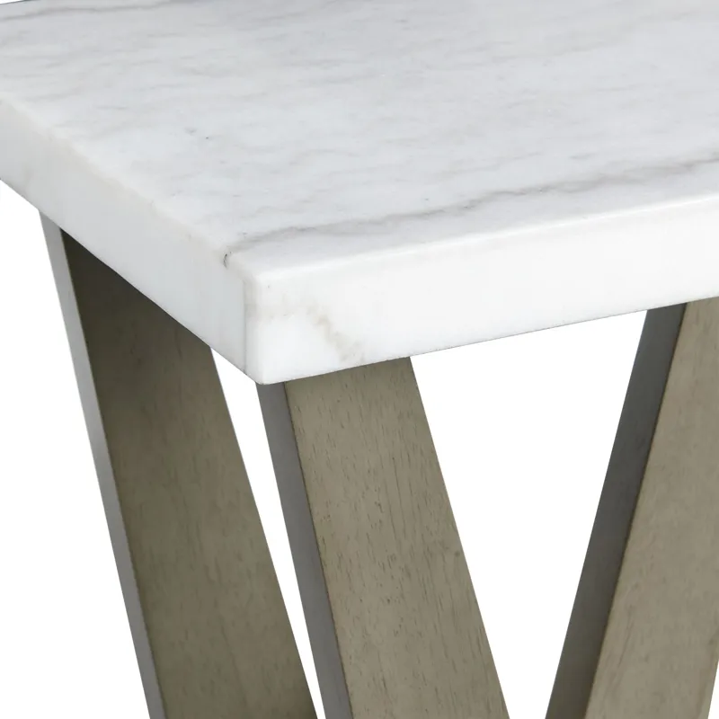 Greta Square End Table in grey