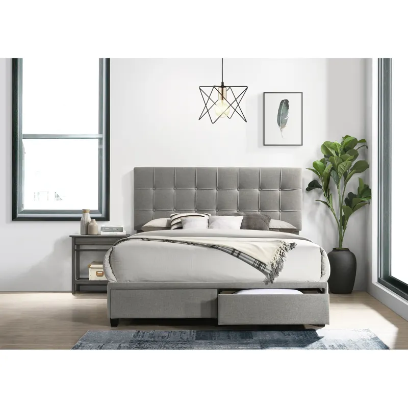 Hacienda Queen Storage Bed W/Tacoma Grey CM 003