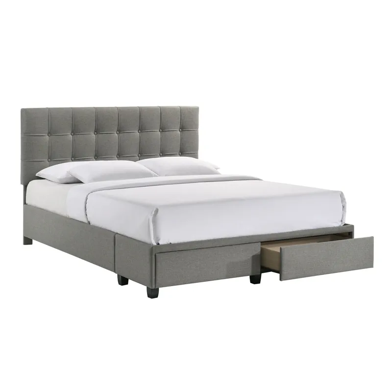 Hacienda Queen Storage Bed W/Tacoma Grey CM 003