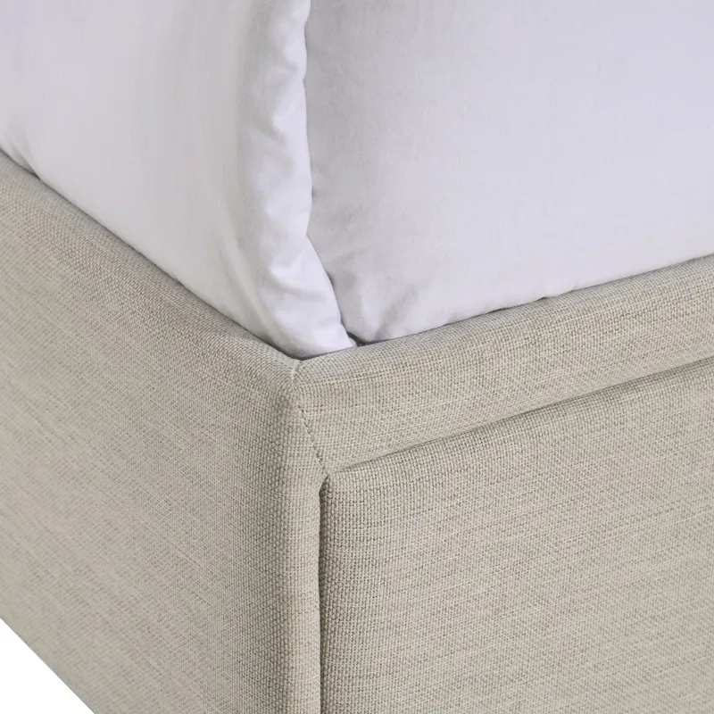 Hacienda Queen Storage Bed W/Tacoma Oak White CM 001