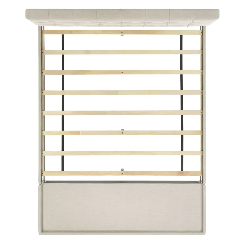 Hacienda Queen Storage Bed W/Tacoma Oak White CM 001