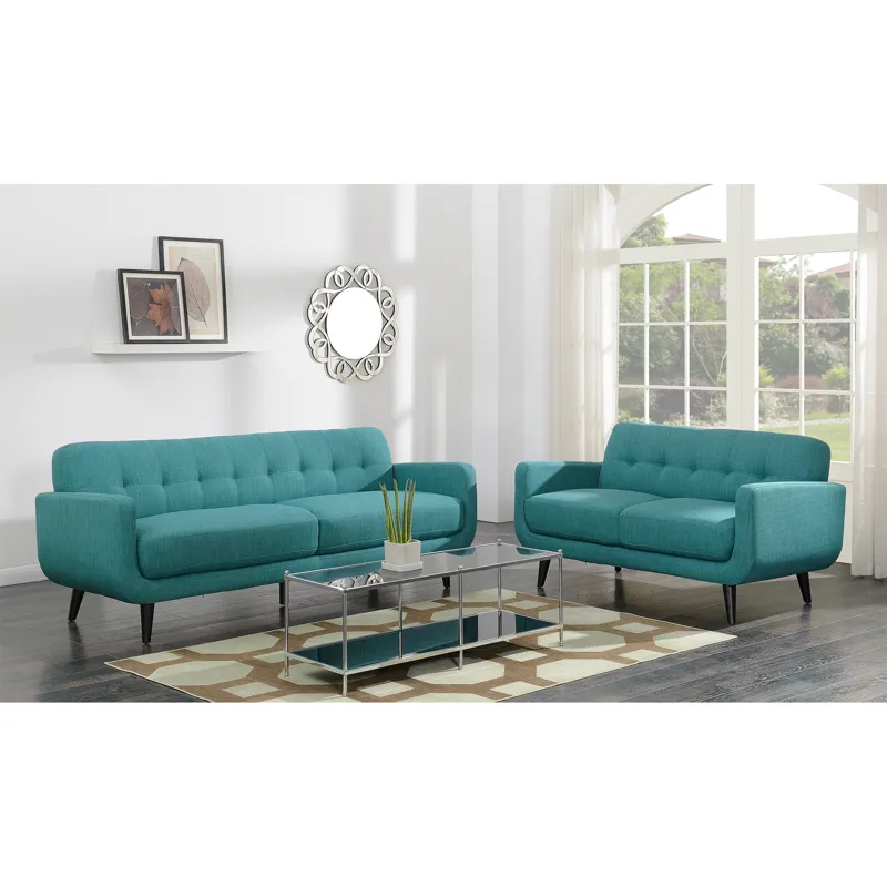 Hadley 4480 Love Seat Heirloom Teal w/No Pillow
