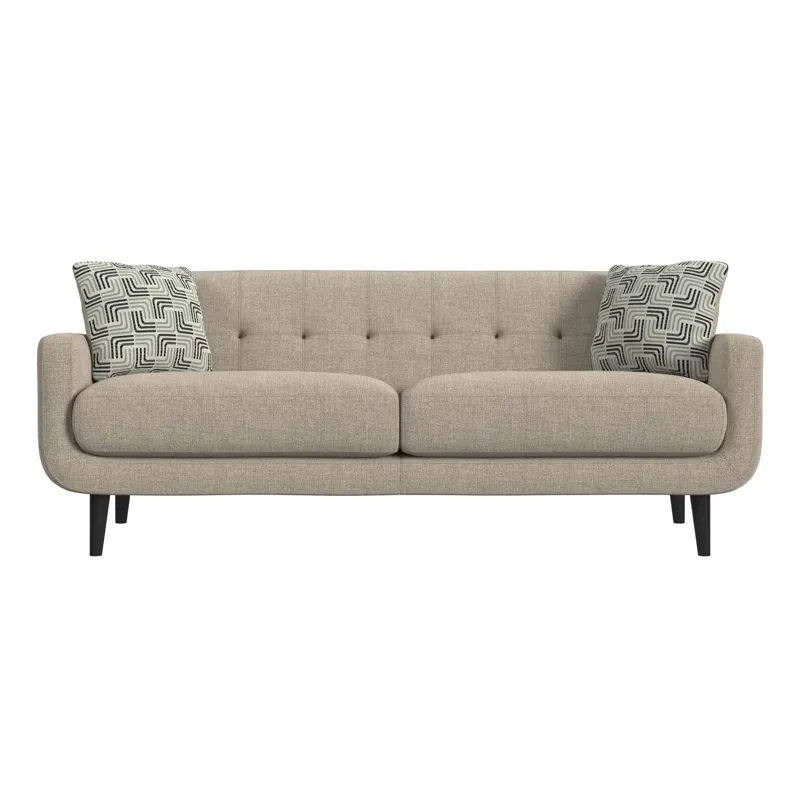 Hadley II Sofa in Debussy Cappuccino with 2 Pillows