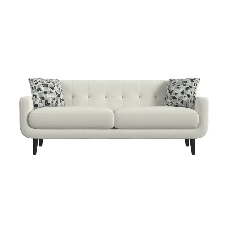 Hadley II Sofa in Debussy Ecru with 2 Pillows