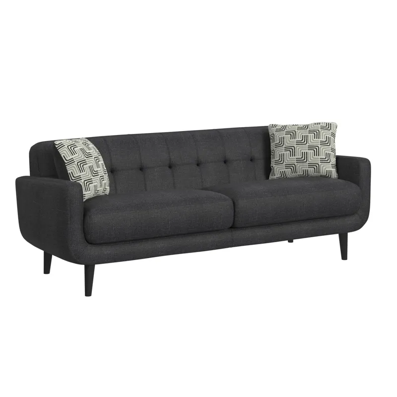 Hadley II Sofa in Debussy Night with 2 Pillows