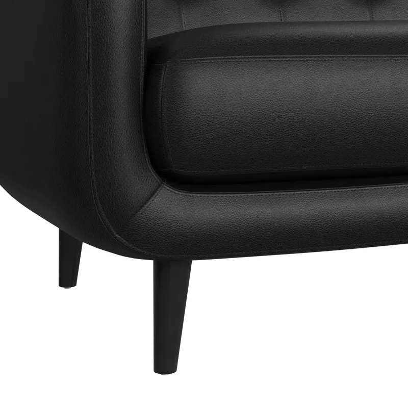 Hadley II Sofa in Pebble Black