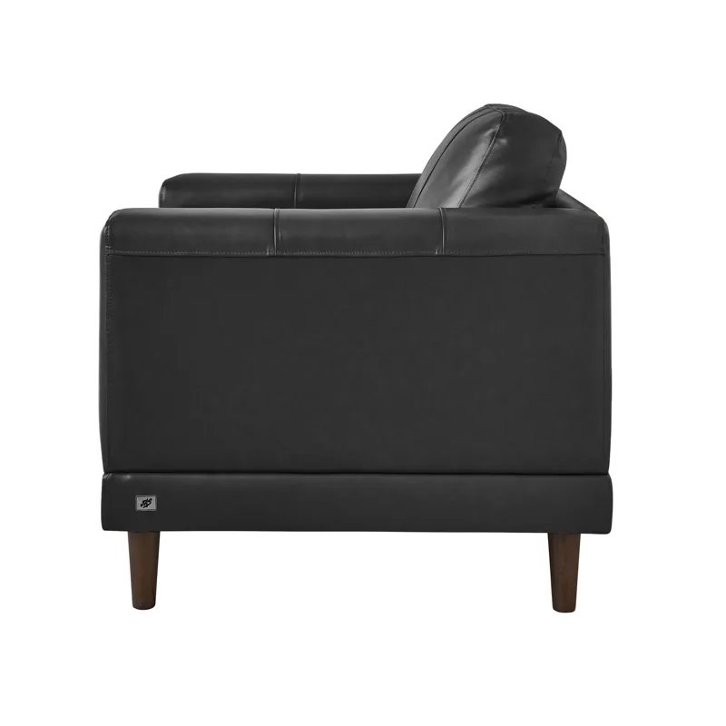 Hampton Chair in Fiero Charcoal (Top Grain / PVC)