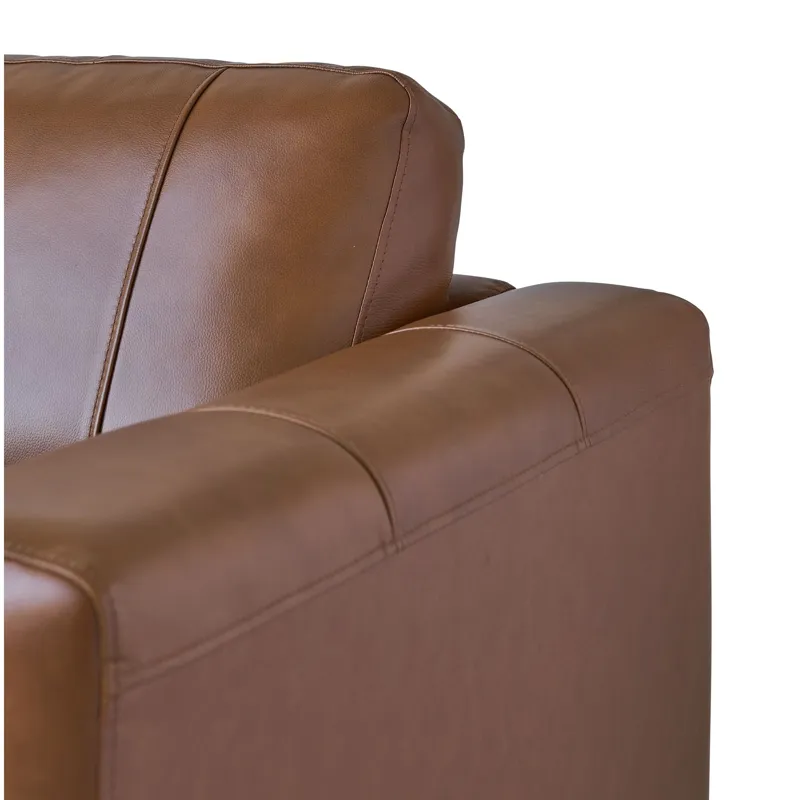 Hampton Sofa in Fiero Tan (Top Grain/PVC)