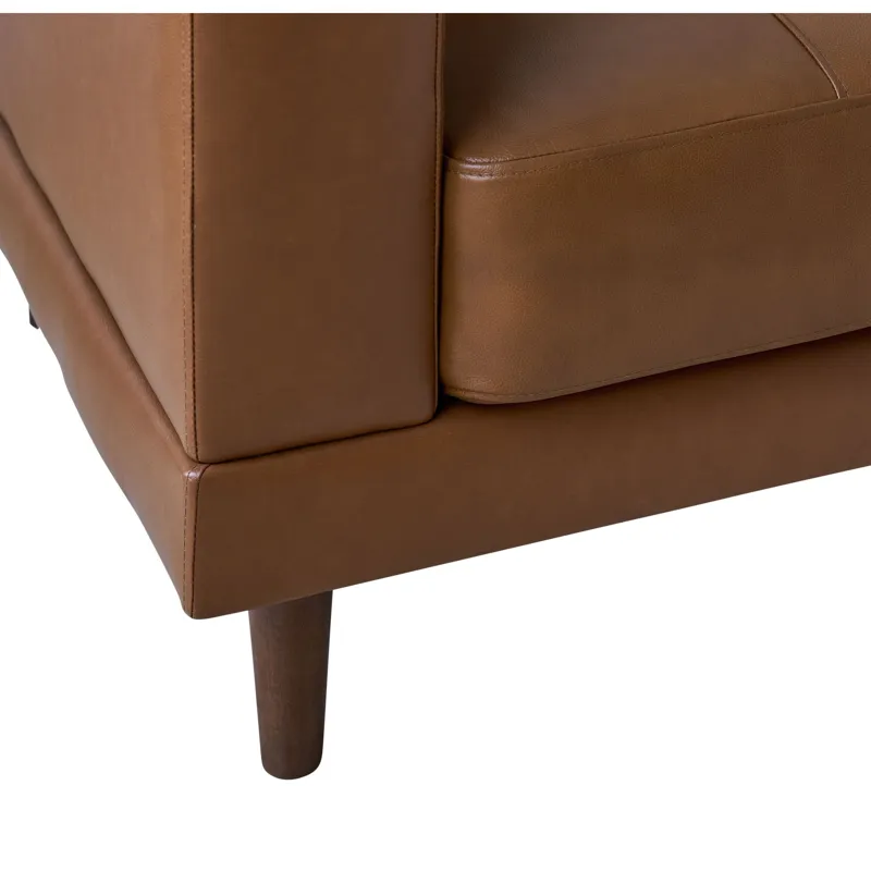 Hampton Sofa in Fiero Tan (Top Grain/PVC)