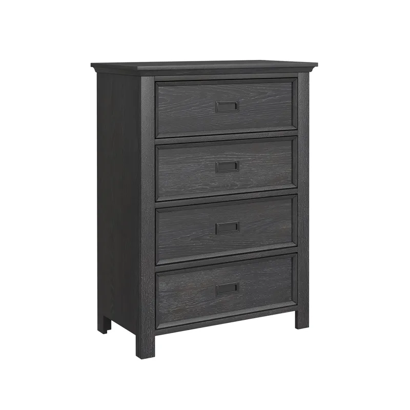 Hampton Kids 4-Drawer Chest in Charcoal